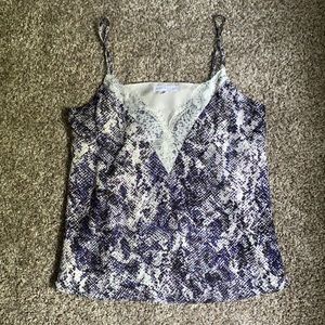 Socialite snake skin tank top
